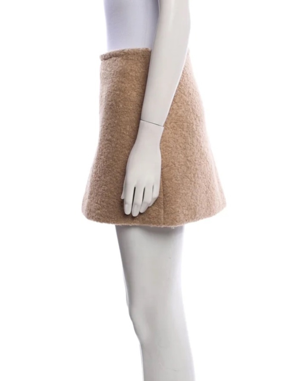 Archival Prada FW10 Wool Mohair Bouclé Mini Skirt 42 - Picture 2 of 10